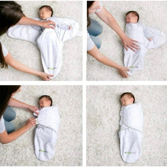 Ziggy Baby Swaddle Blanket Adjustable Velcro 0-3 Months Newborn to Infant 3 pk - Picture 4 of 4